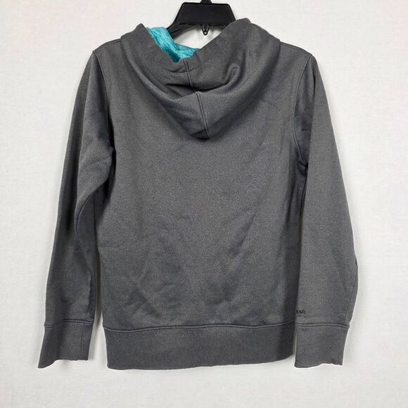 Under Armour Storm Hoodie Youth Large Gray Neon Logo - Picture 4 of 5